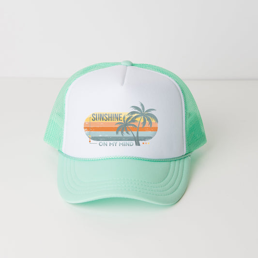Sunshine On My Mind Stripes | Foam Trucker Hat