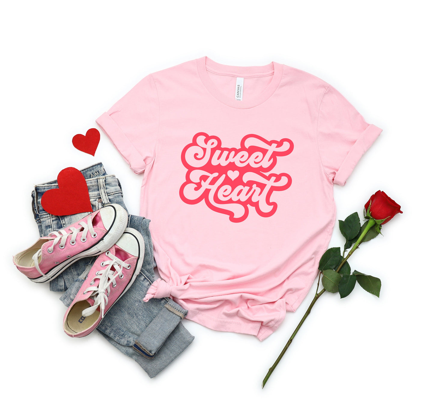 Sweet Heart Retro | Short Sleeve Graphic Tee