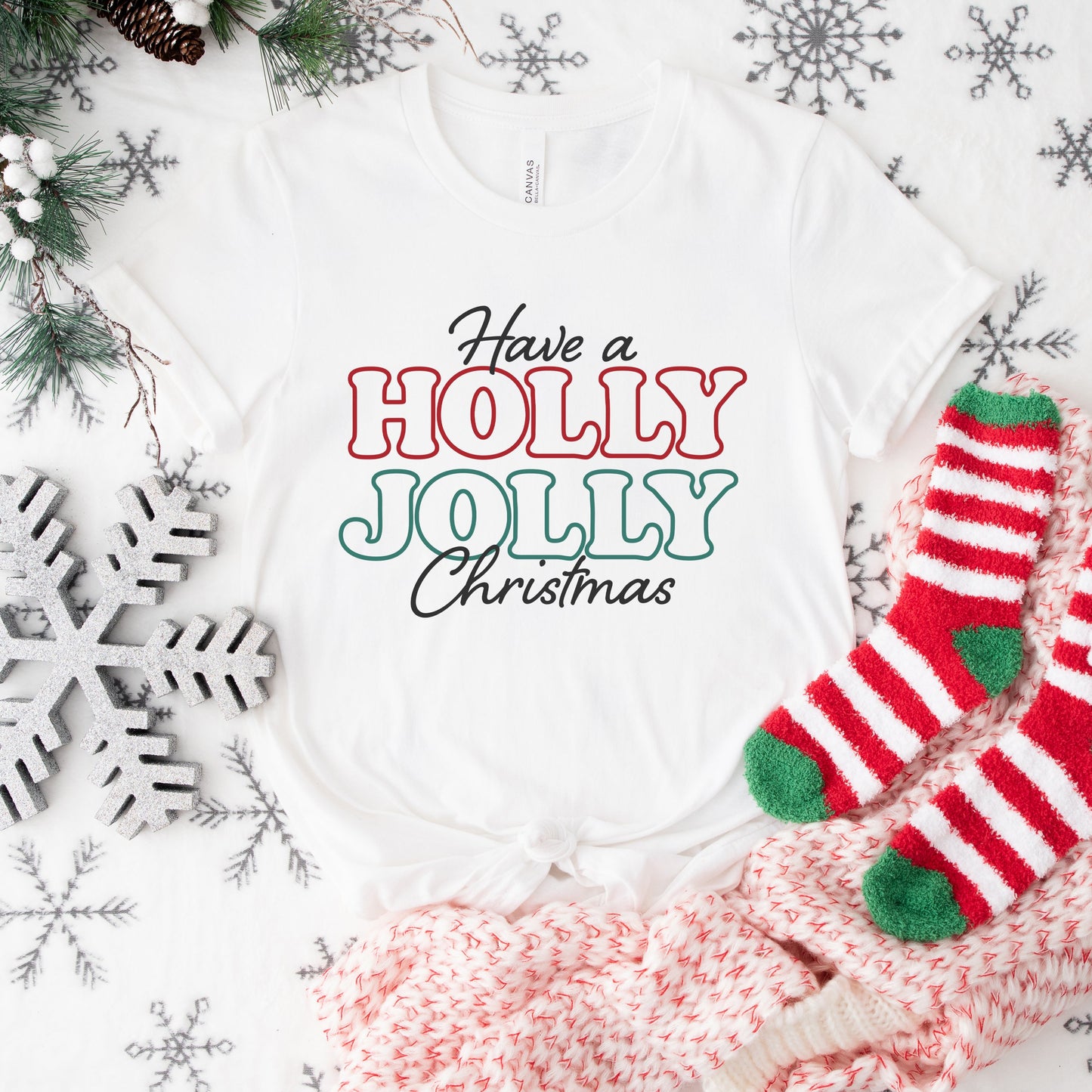 Have A Holly Jolly Christmas | Short Sleeve Crew Neck