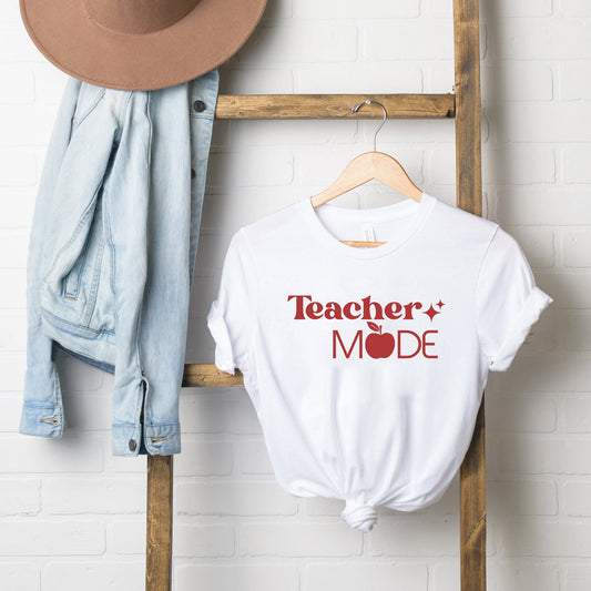 Teacher Mode Apple | Short Sleeve Graphic Tee