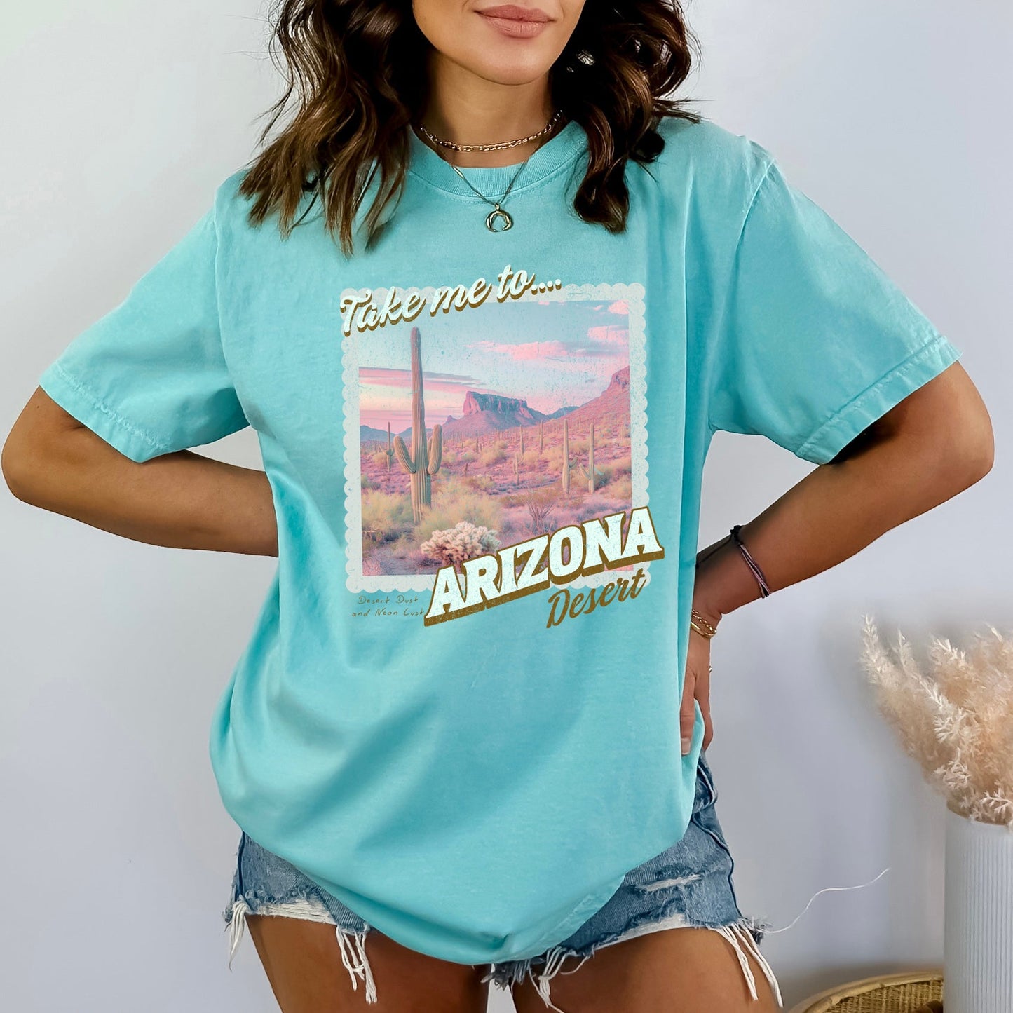 Take Me To Arizona | Garment Dyed Short Sleeve Tee