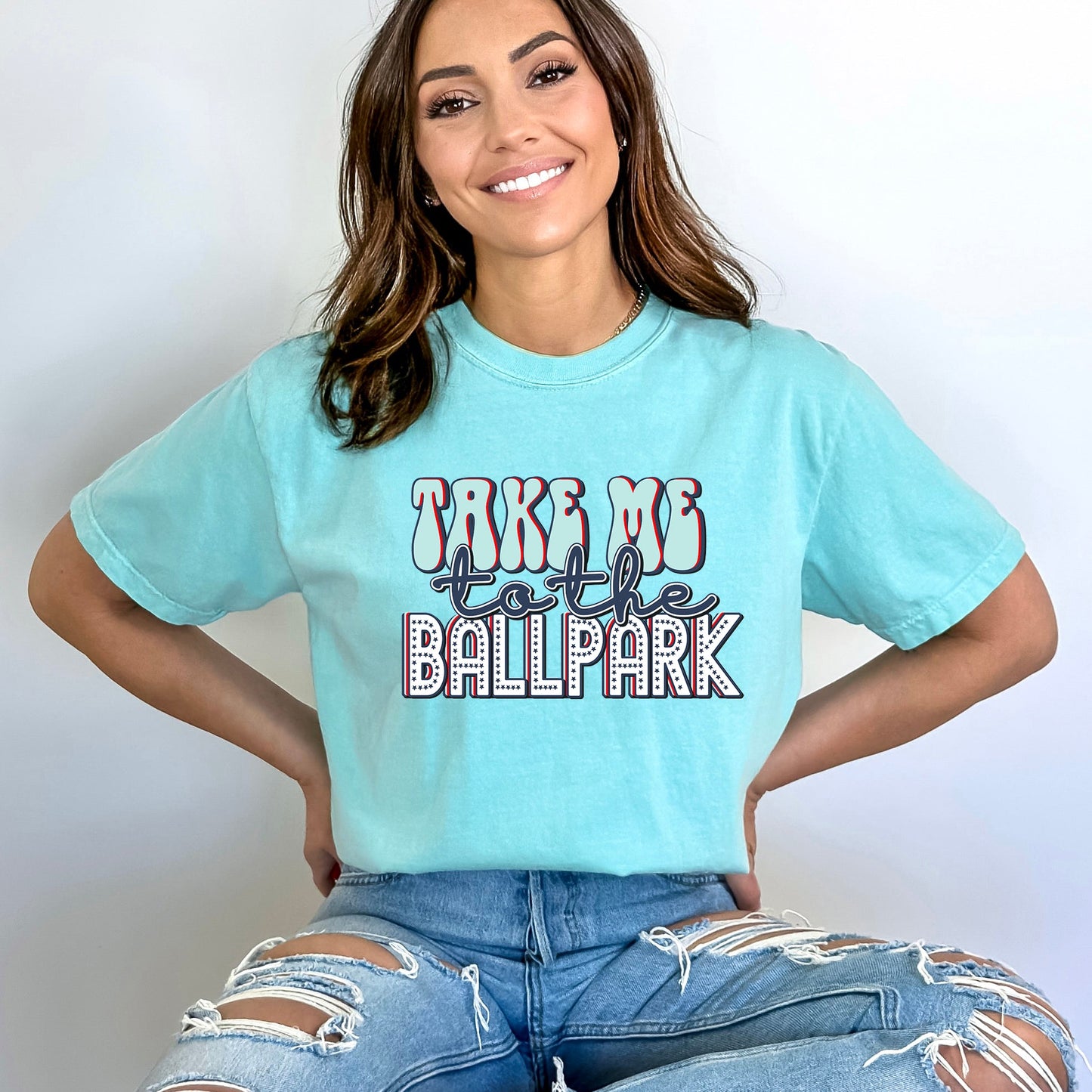 Take Me To The Ballpark | Garment Dyed Short Sleeve Tee