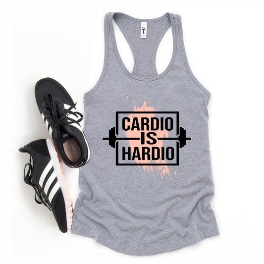 Cardio Is Hardio Weight | Racerback Tank