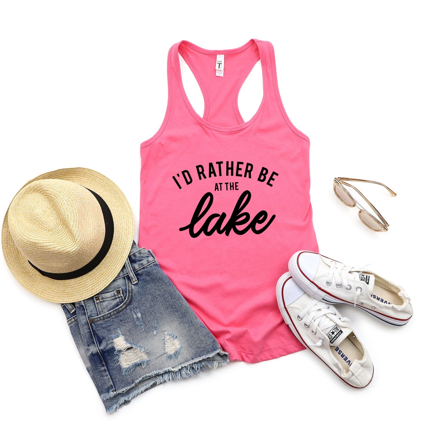 I'd Rather Be At The Lake | Racerback Tank