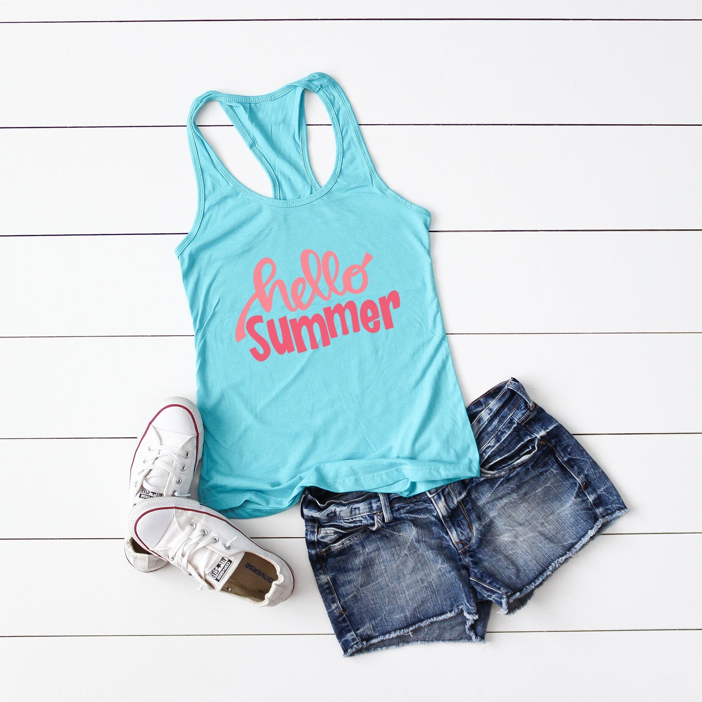 Hello Summer | Racerback Tank