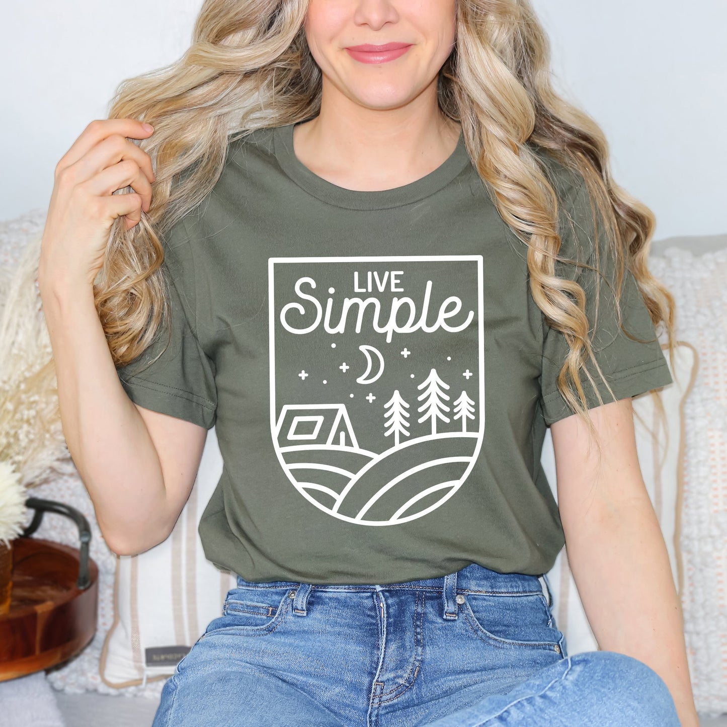 Live Simple Tent | Short Sleeve Graphic Tee