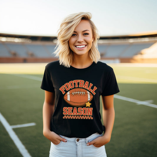 Football Season Star | Short Sleeve Graphic Tee