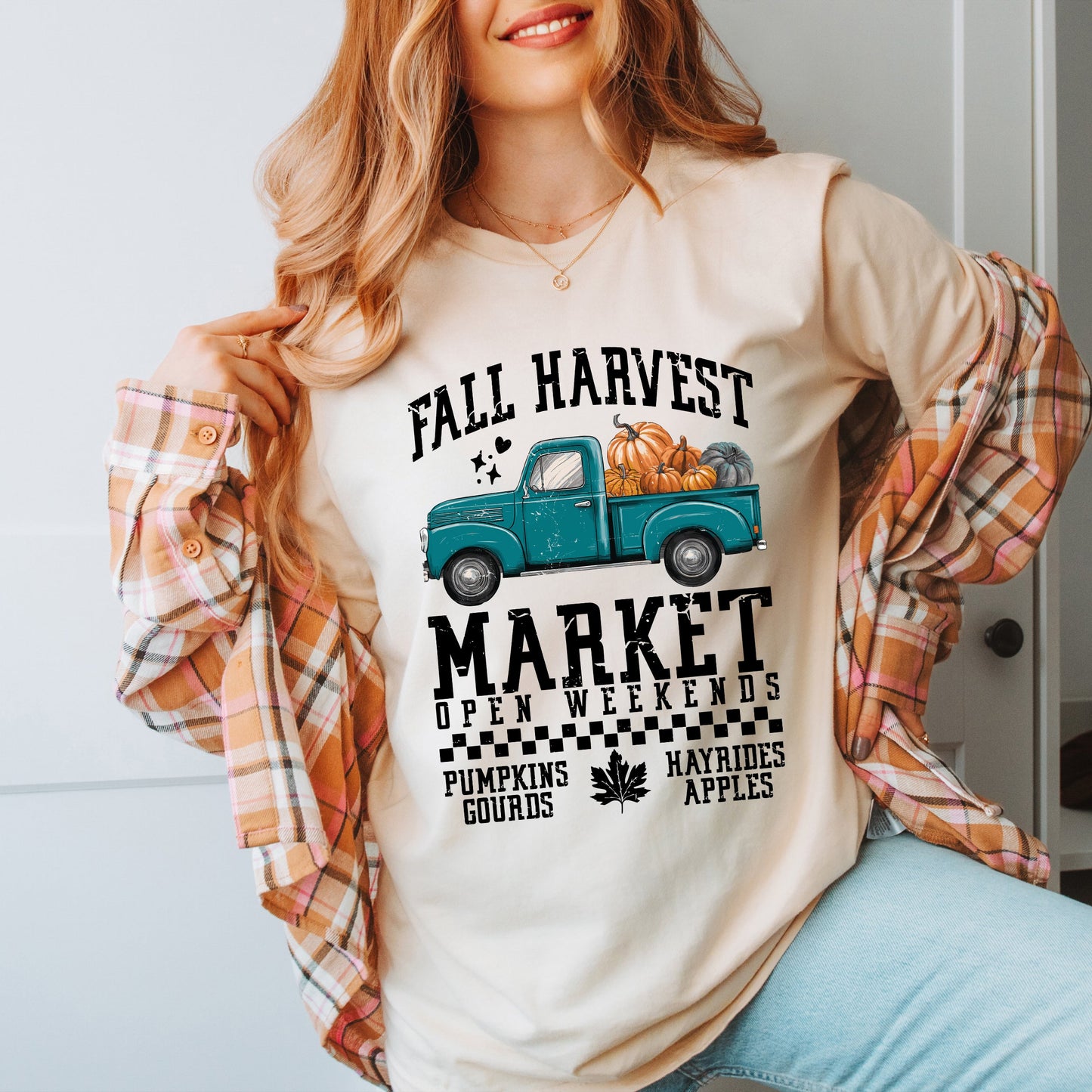 Fall Harvest Truck | Short Sleeve Crewneck