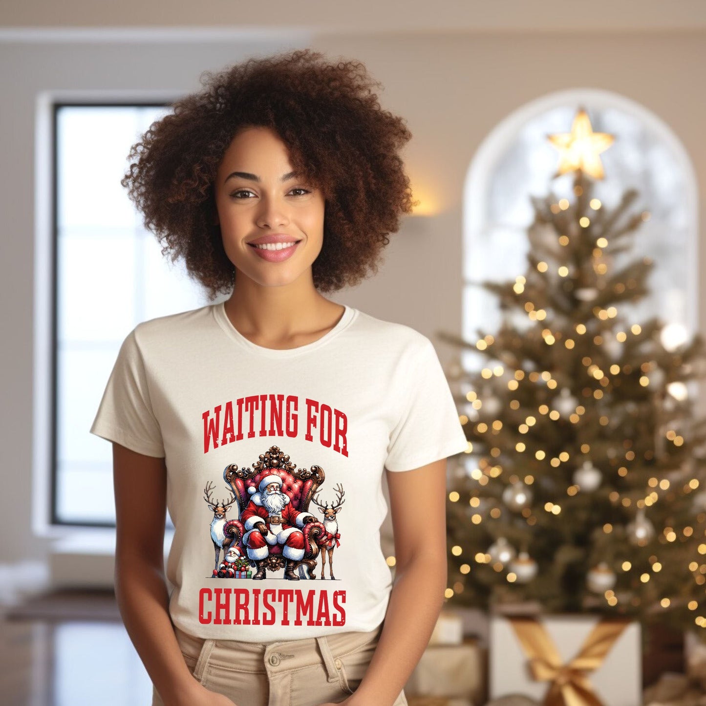 Waiting For Christmas Vintage | Short Sleeve Crewneck