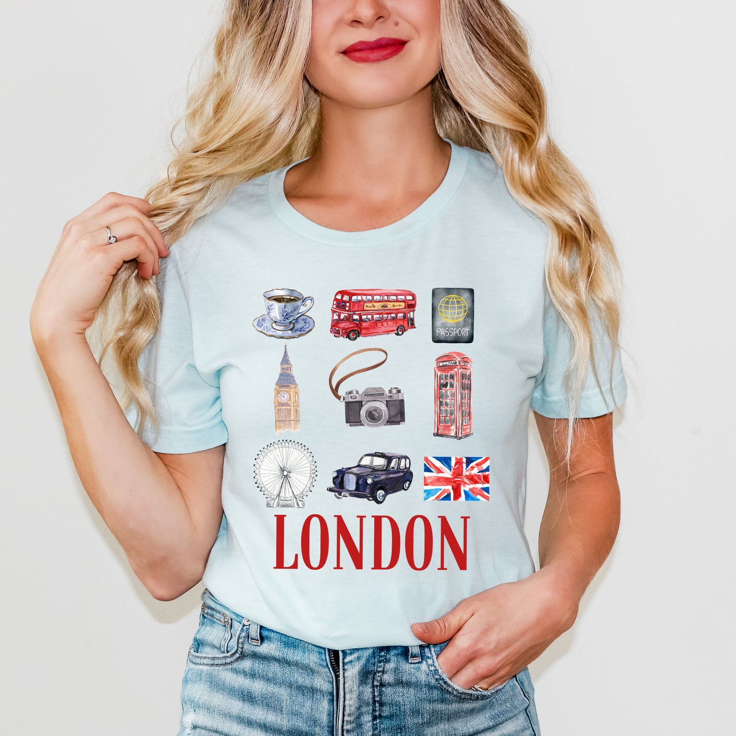 London Travel Collage | Short Sleeve Graphic Tee