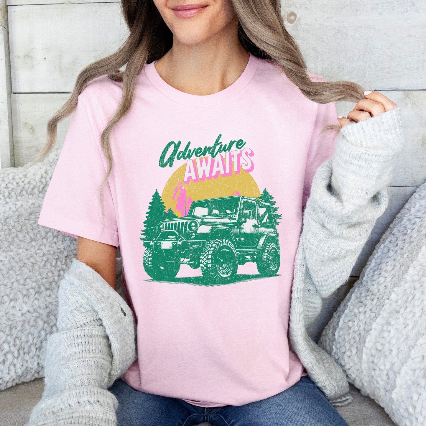 Adventure Awaits Jeep | Short Sleeve Graphic Tee