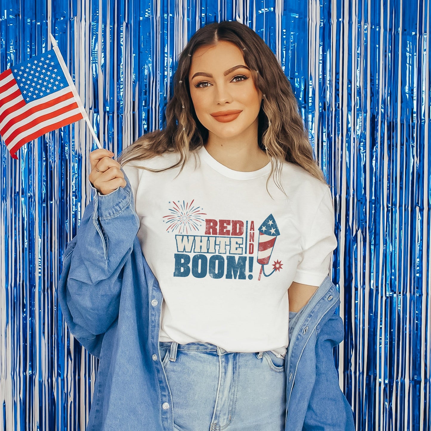 Red White Boom | Short Sleeve Graphic Tee