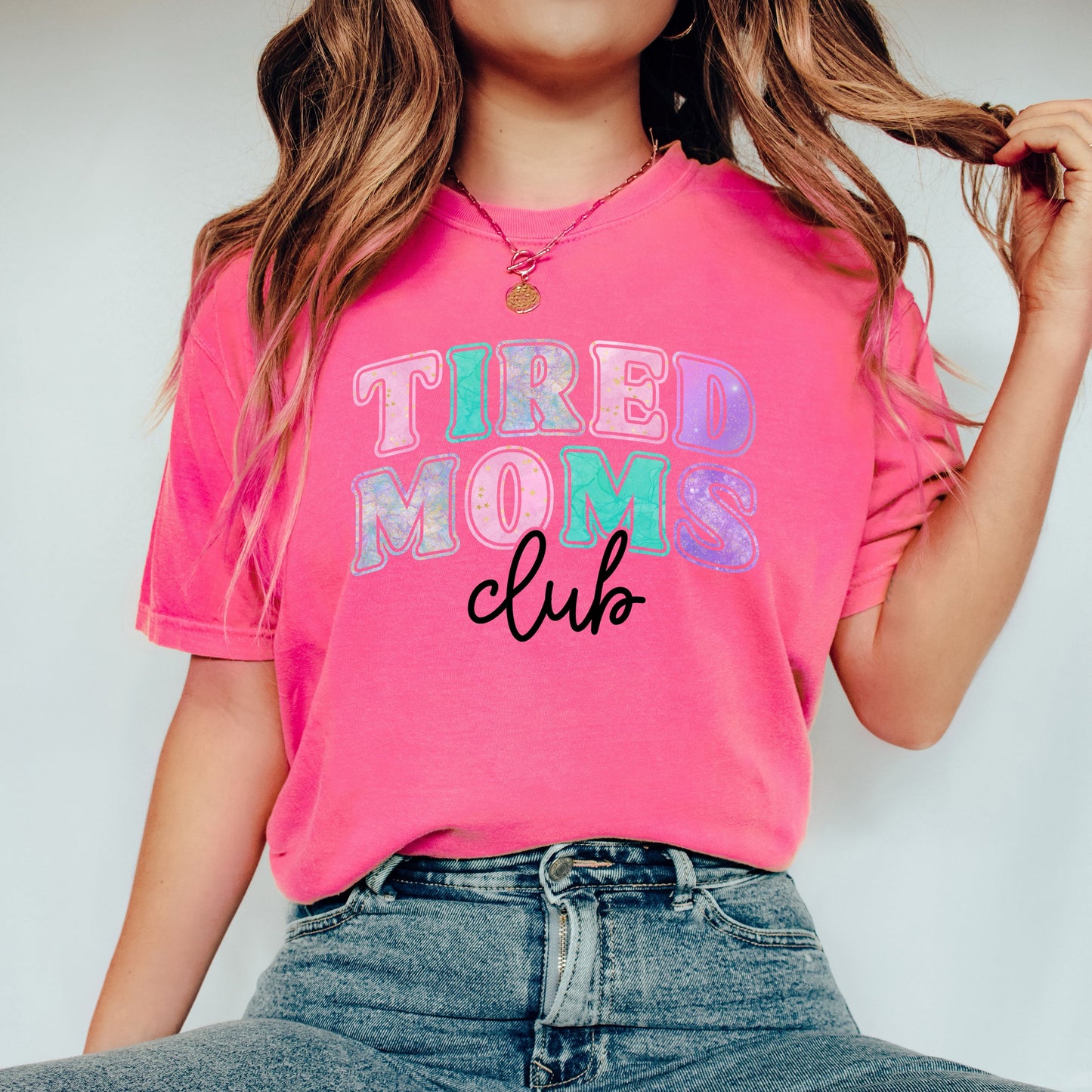 Tired Moms Galaxy | Garment Dyed Tee