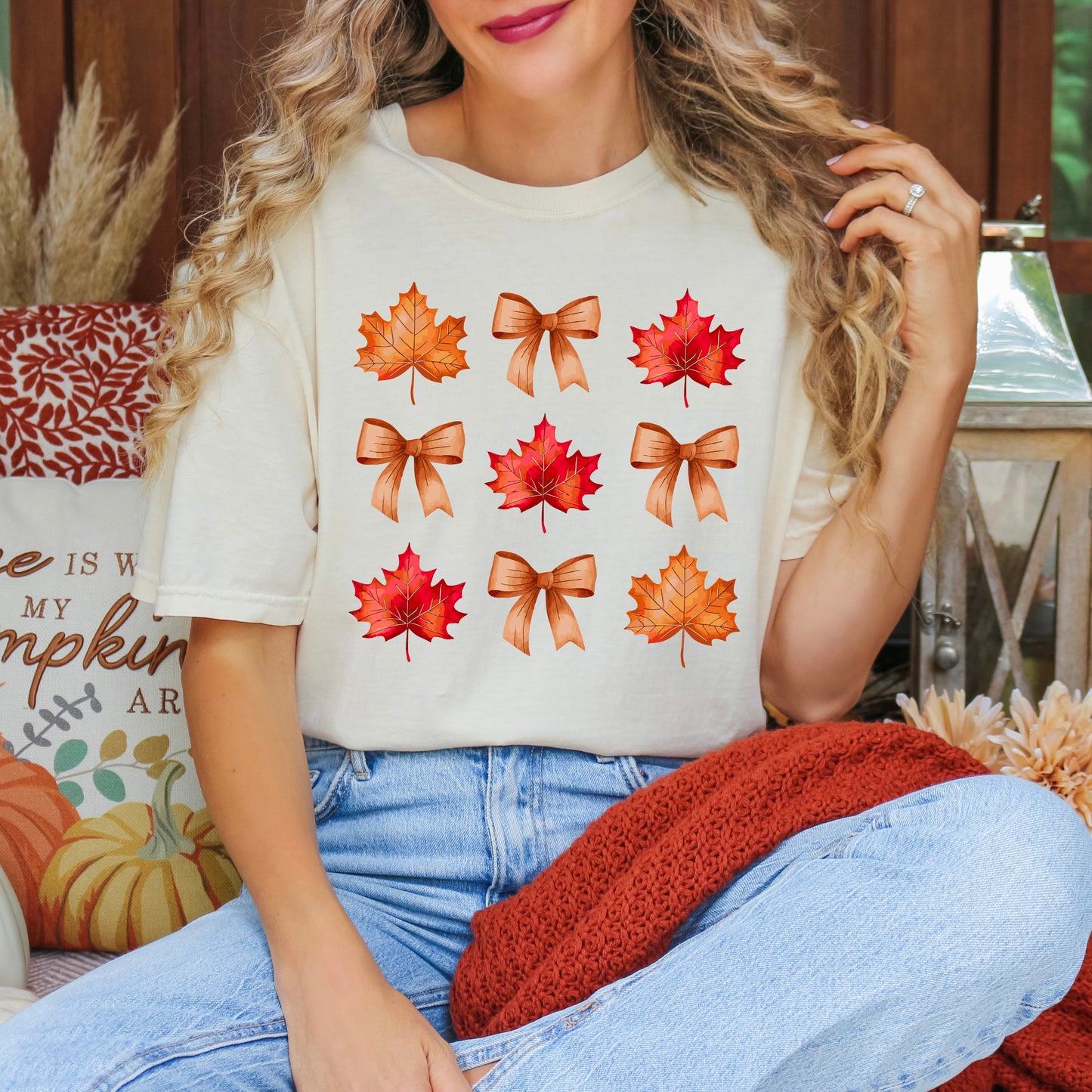 Coquette Fall Leaf Chart | Garment Dyed Tee