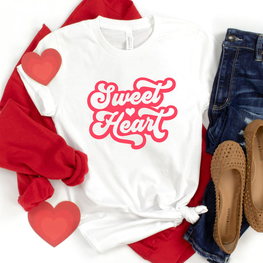 Sweet Heart Retro | Short Sleeve Graphic Tee