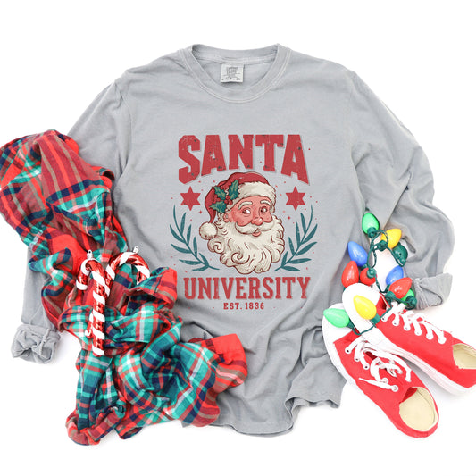 Vintage Santa University | Garment Dyed Long Sleeve