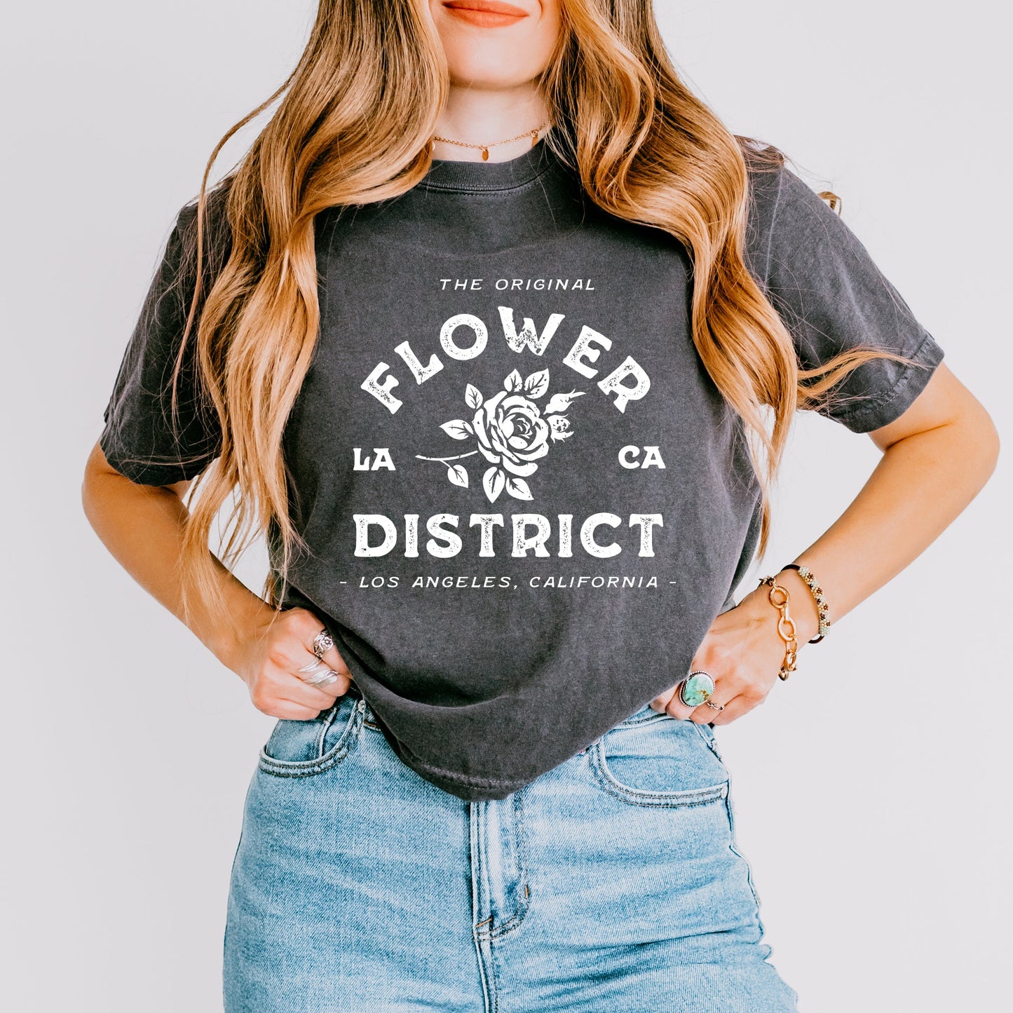 Flower District | Relaxed Fit Cropped Tee