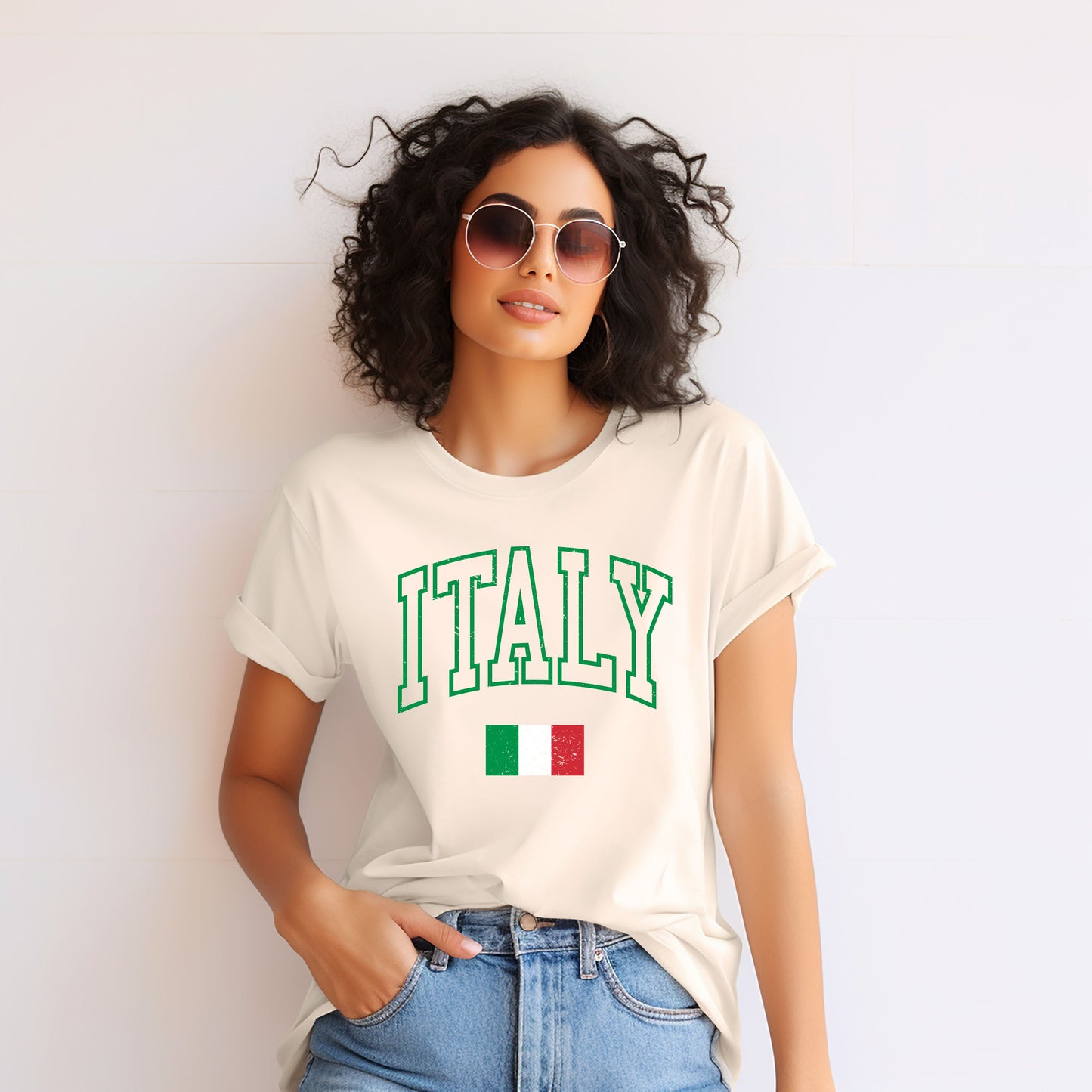 Italy Flag | Short Sleeve Crew Neck