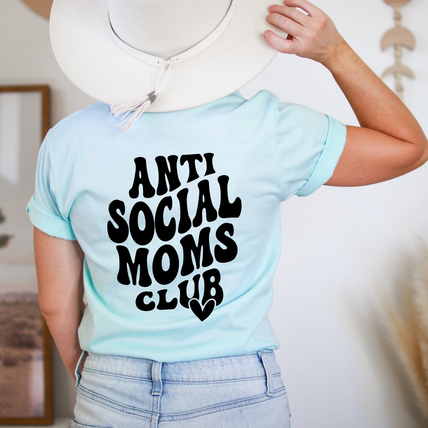 Anti Social Moms Club | Front & Back Short Sleeve Graphic Tee