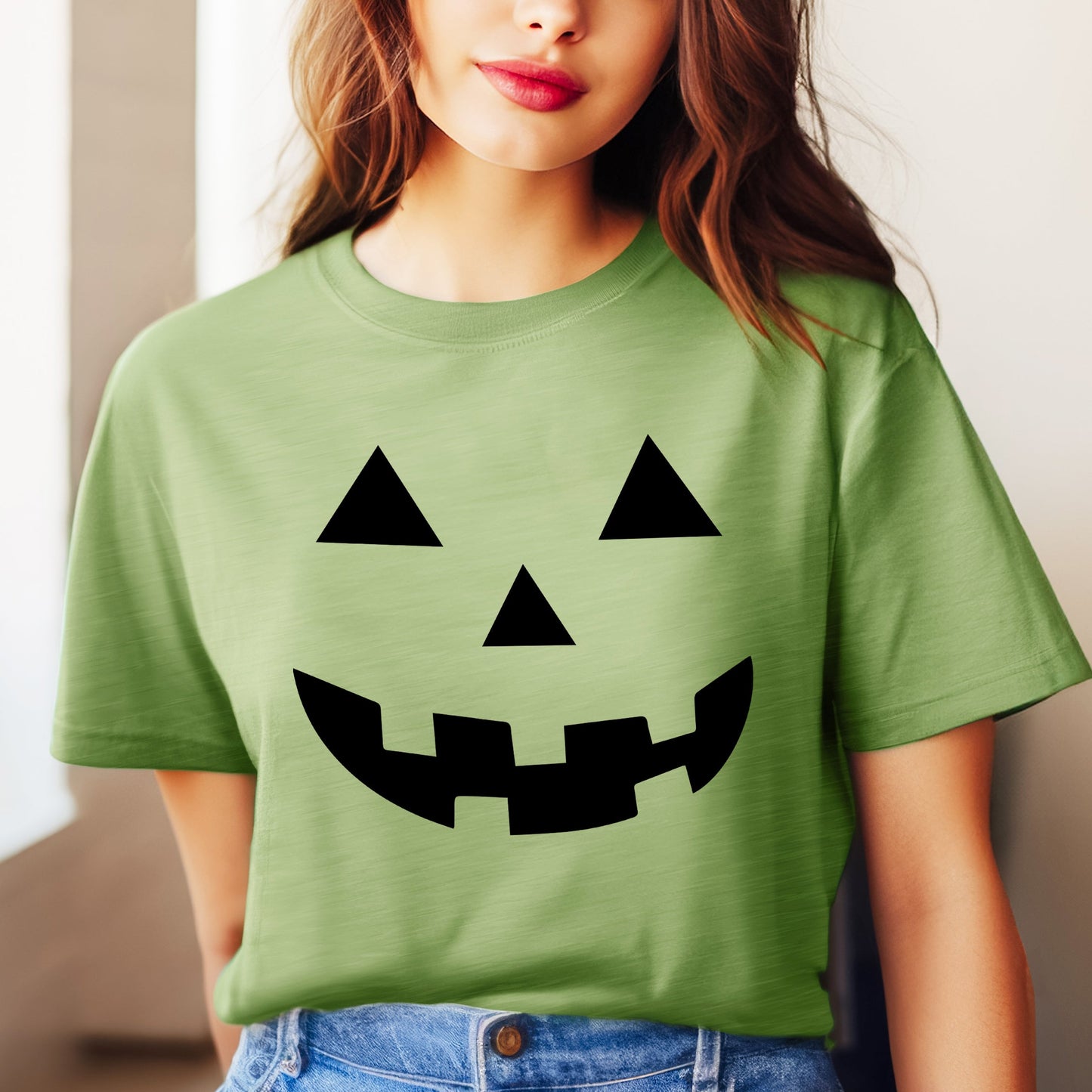 Pumpkin Face | Short Sleeve Crew Neck