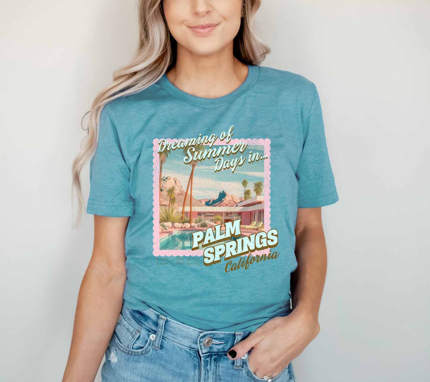 Dreaming Of Palm Springs |Short Sleeve Crew Neck