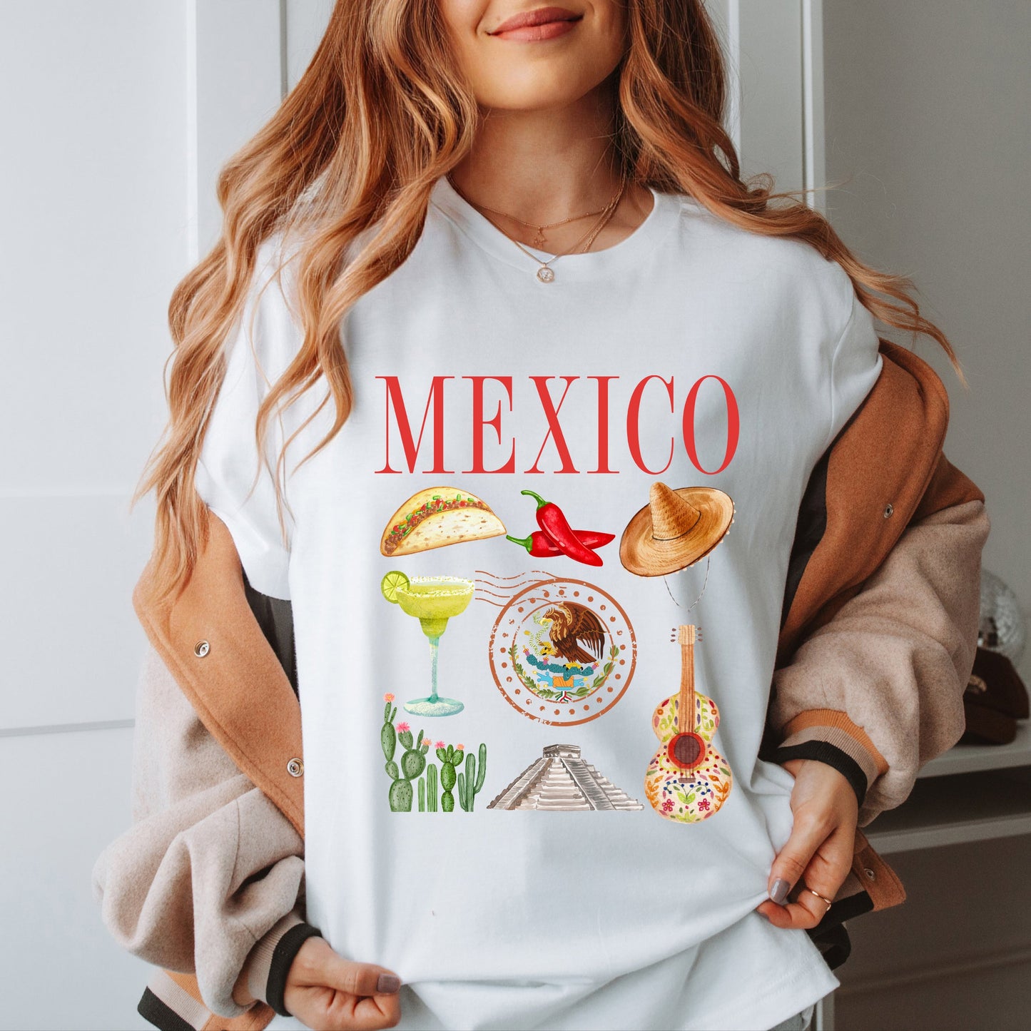 Mexico Travel Collage | Short Sleeve Graphic Tee