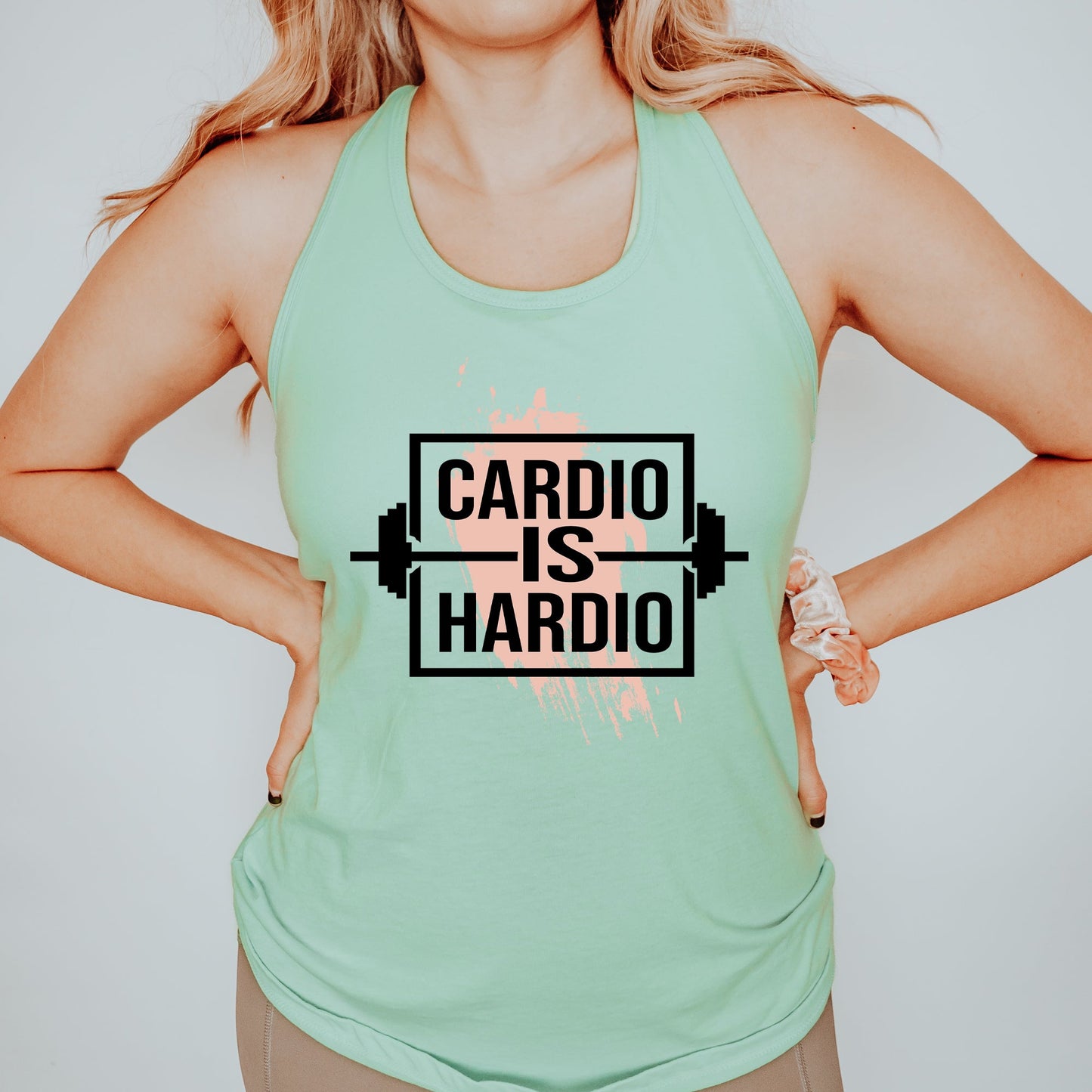 Cardio Is Hardio Weight | Racerback Tank