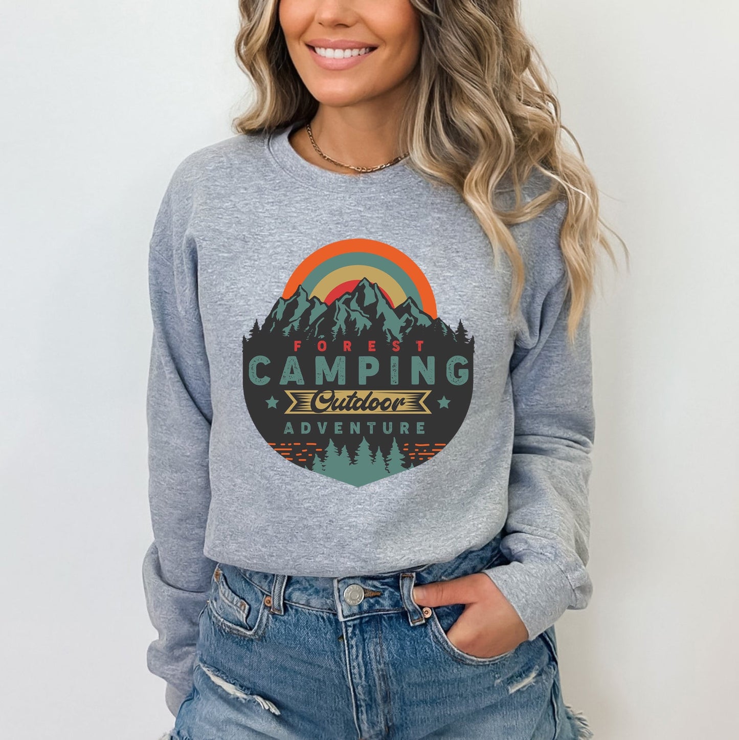 Forest Camping Badge | Sweatshirt