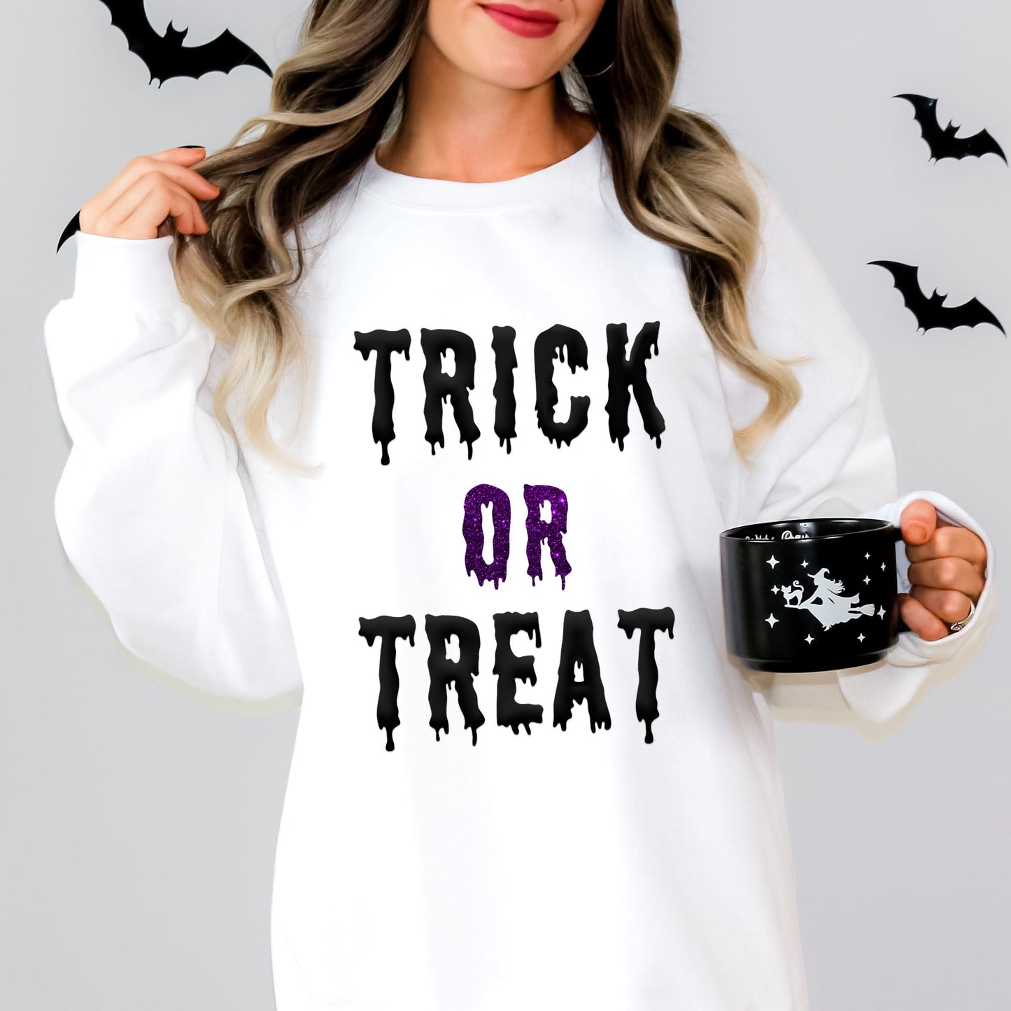 Trick Or Treat Puff Print | Sweatshirt