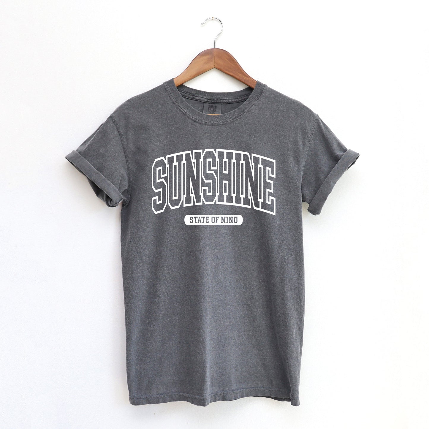 Varsity Sunshine State Of Mind | Garment Dyed Short Sleeve Tee