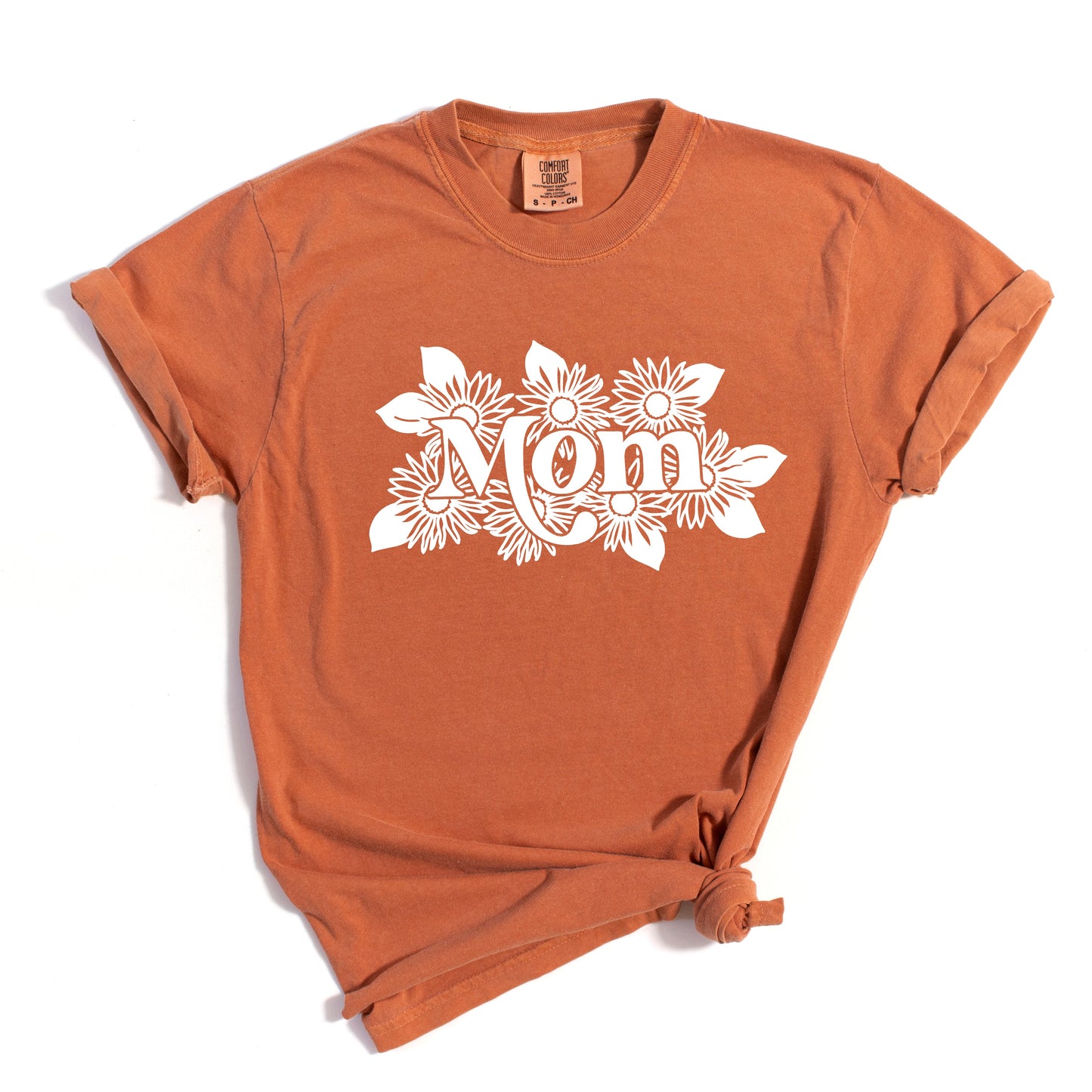 Mom Sunflowers | Garment Dyed Tee