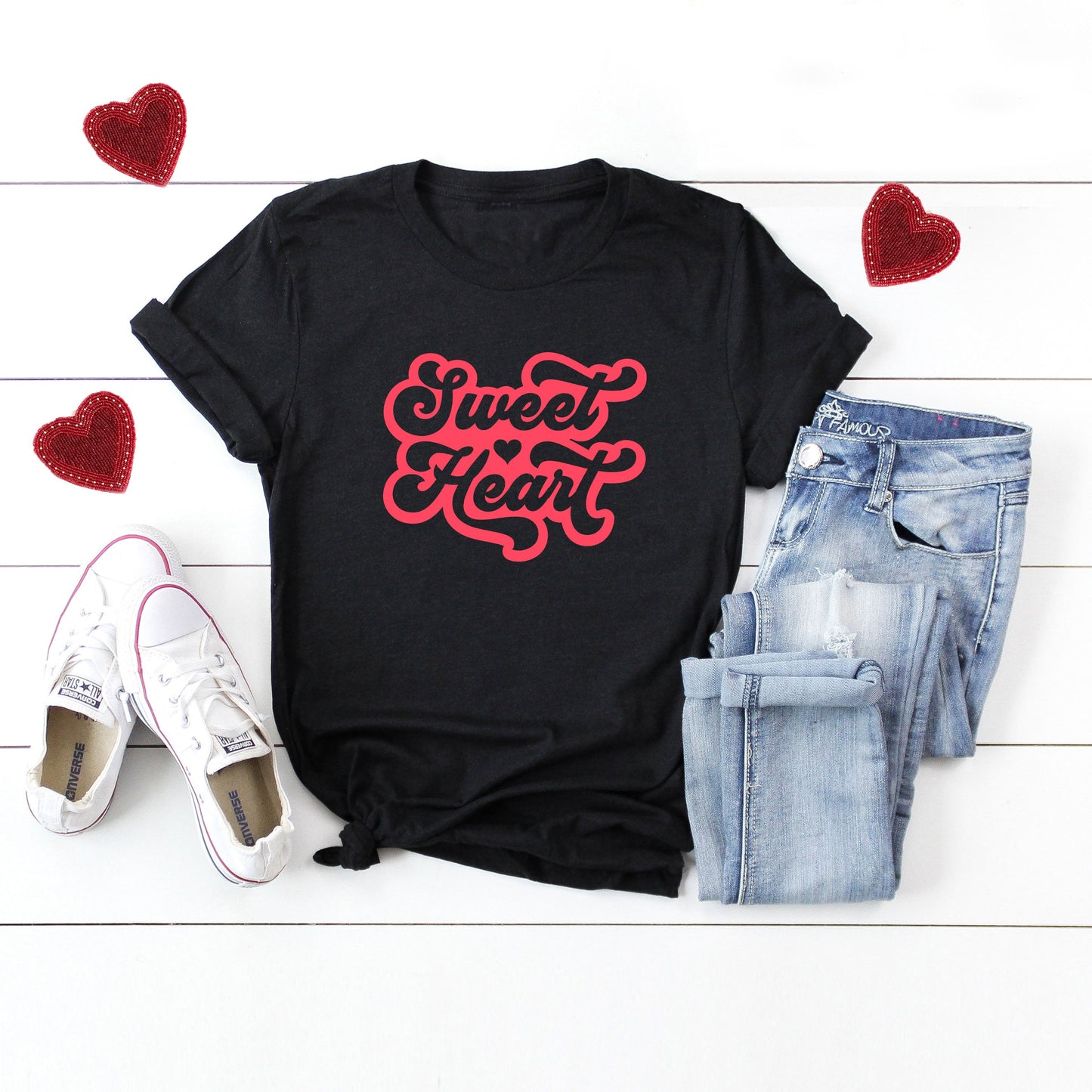 Sweet Heart Retro | Short Sleeve Graphic Tee