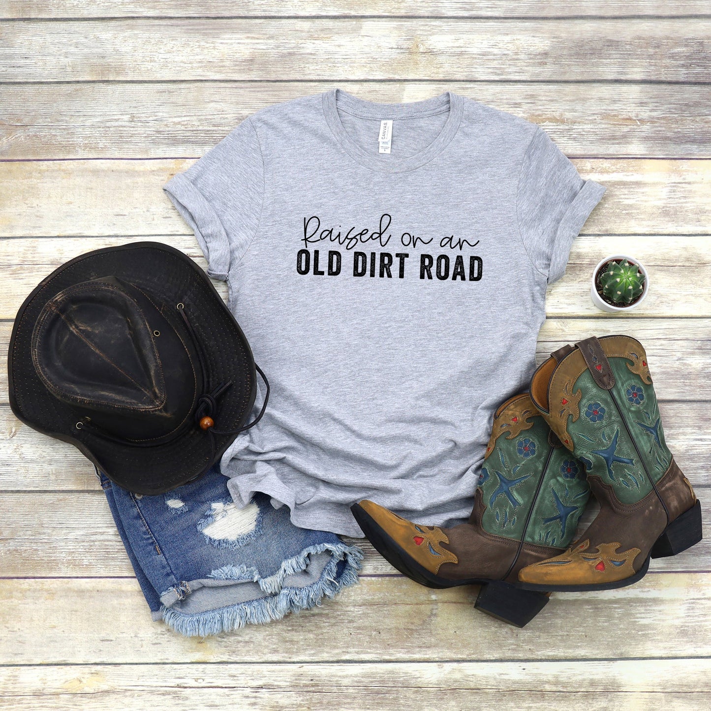 Raised On An Old Dirt Road | Short Sleeve Graphic Tee