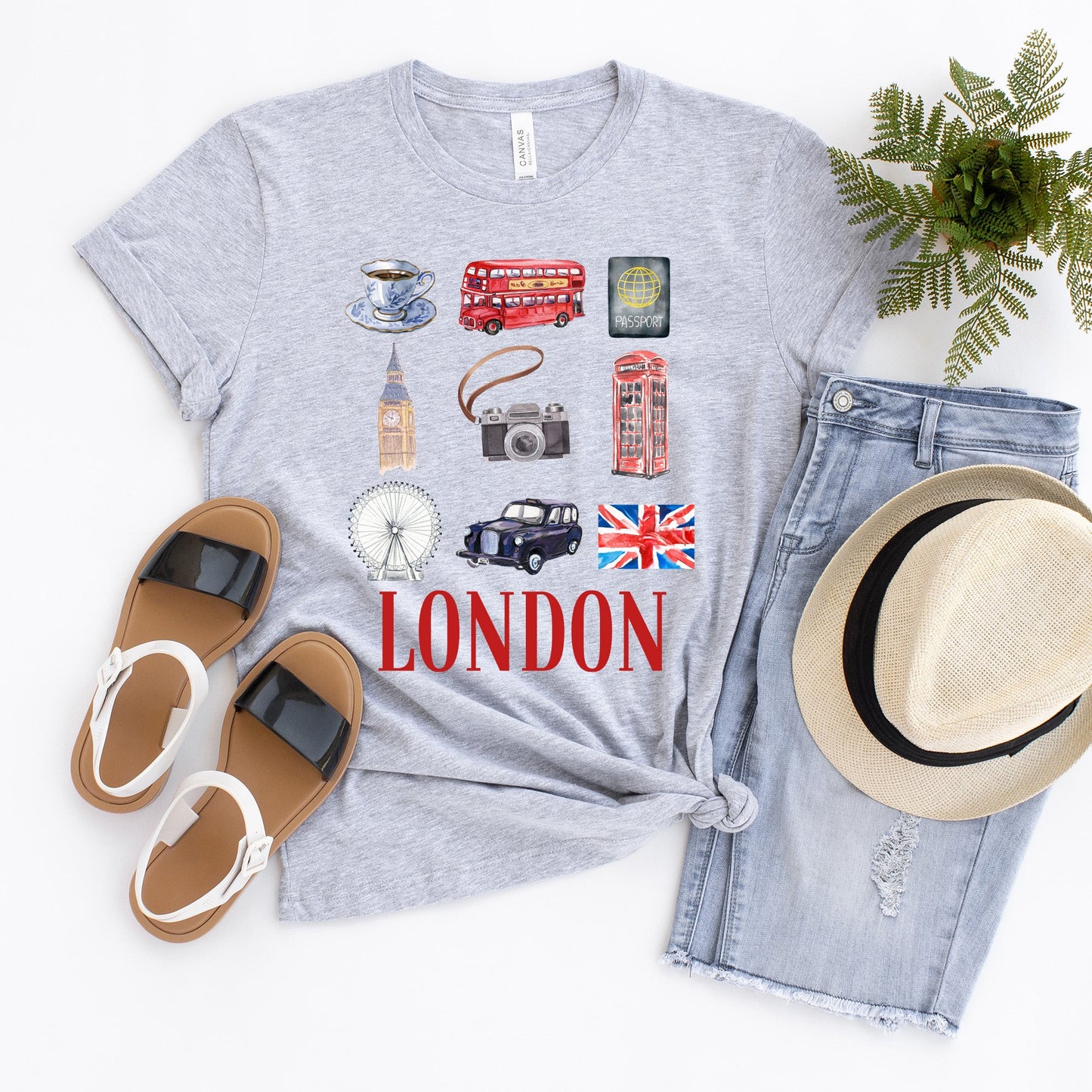 London Travel Collage | Short Sleeve Graphic Tee
