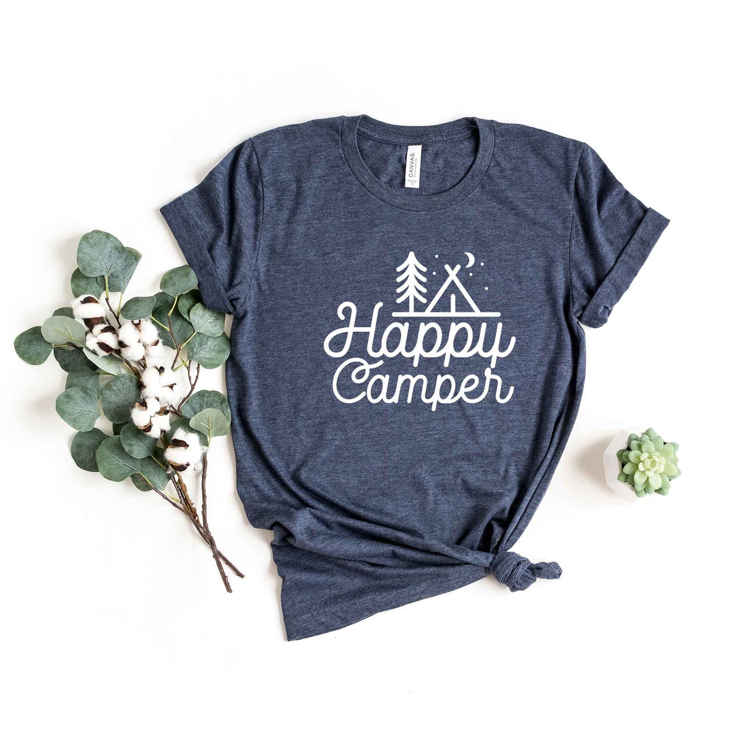 Happy Camper Tent | Short Sleeve Graphic Tee