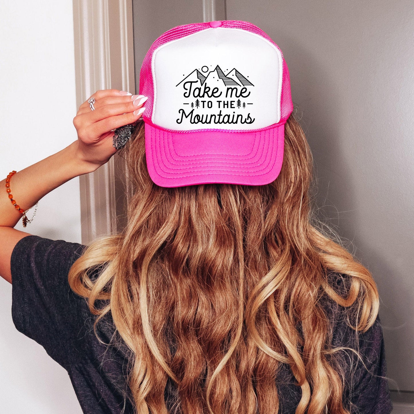 Take Me To The Mountains Landscape | Foam Trucker Hat