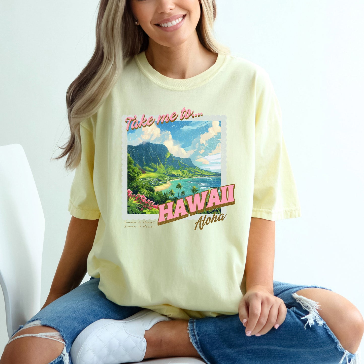 Take Me To Hawaii | Garment Dyed Short Sleeve Tee