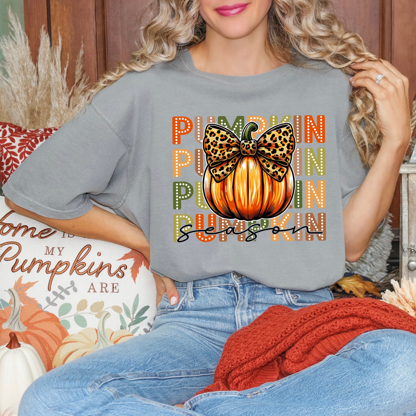 Coquette Pumpkin Season | Garment Dyed Tee