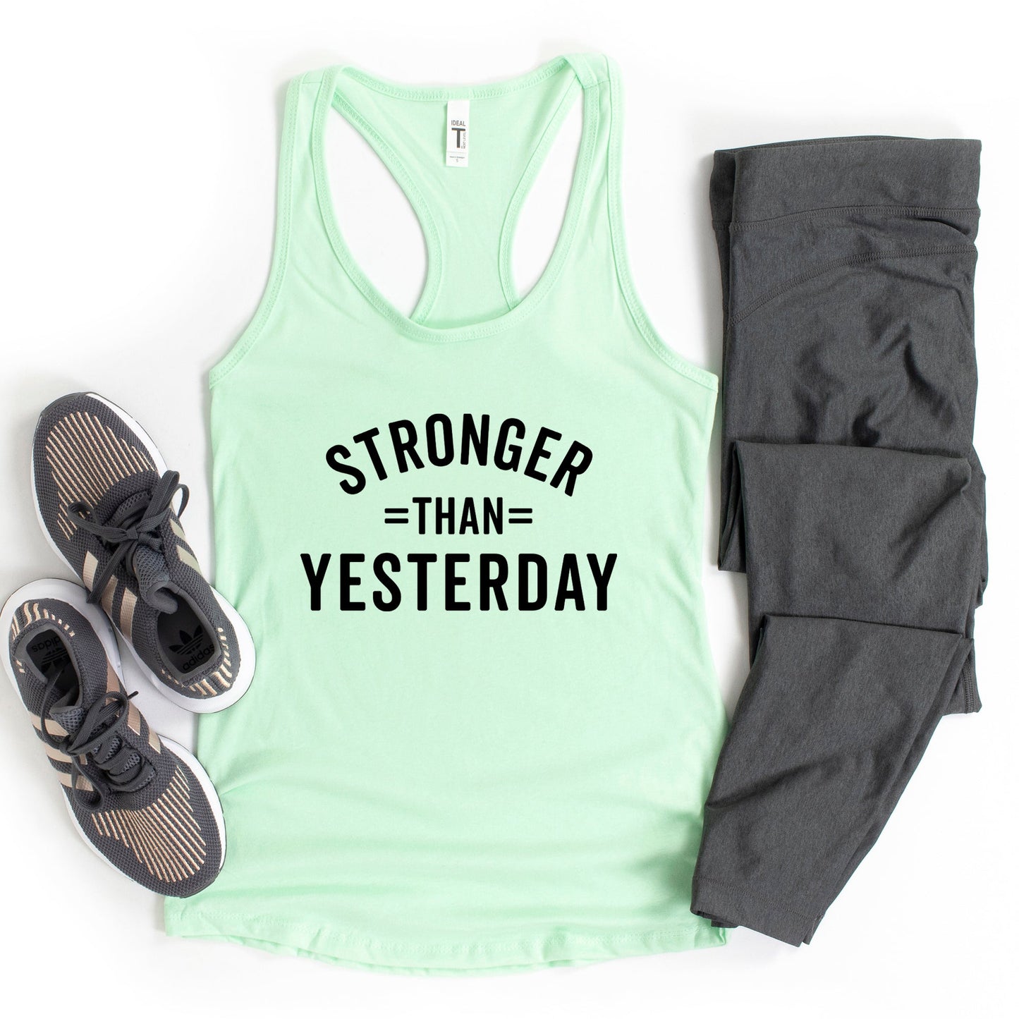 Stronger Than Yesterday | Racerback Tank