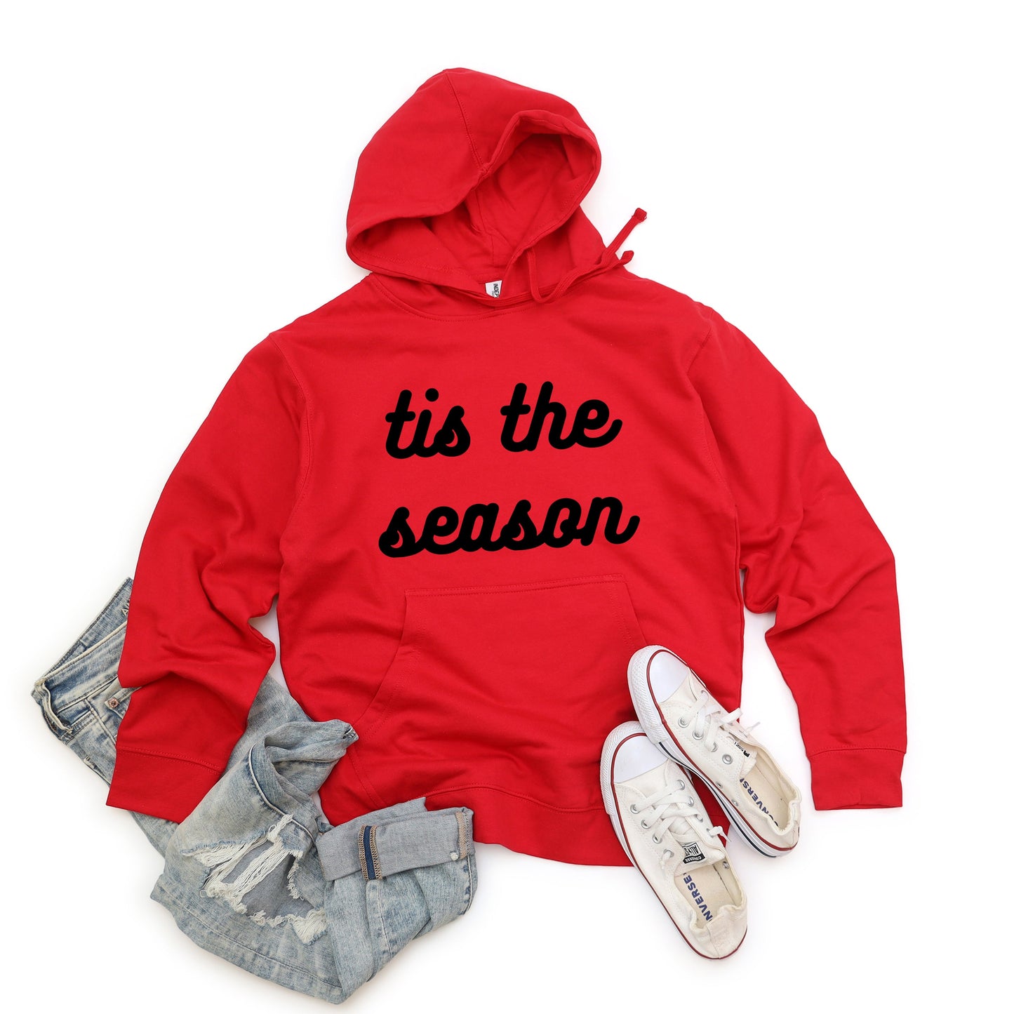 Tis The Season Bold Cursive | Hoodie