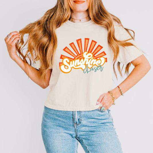 Sunshine Chaser | Relaxed Fit Cropped Tee