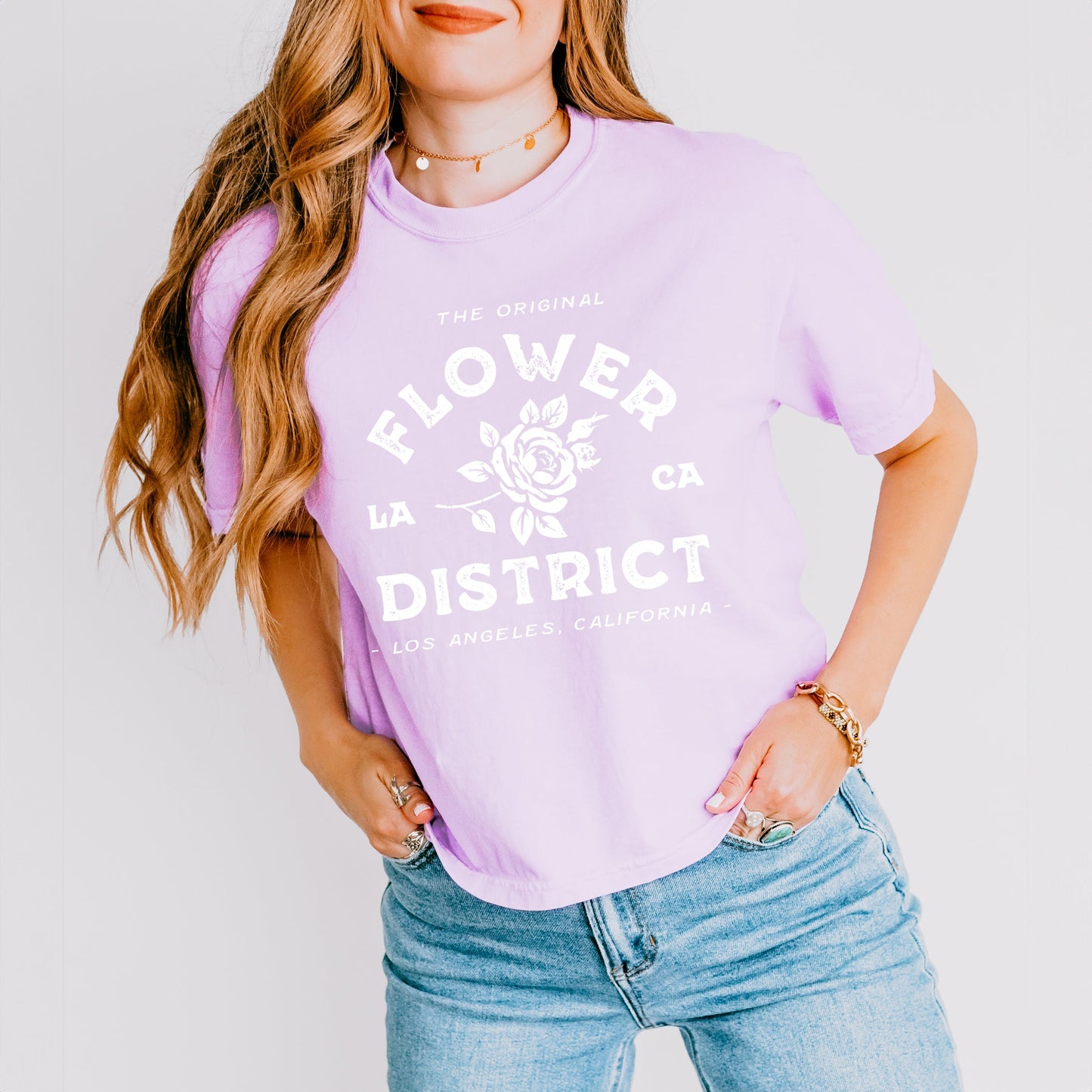 Flower District | Relaxed Fit Cropped Tee