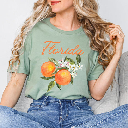 Florida Flower Colorful | Short Sleeve Graphic Tee
