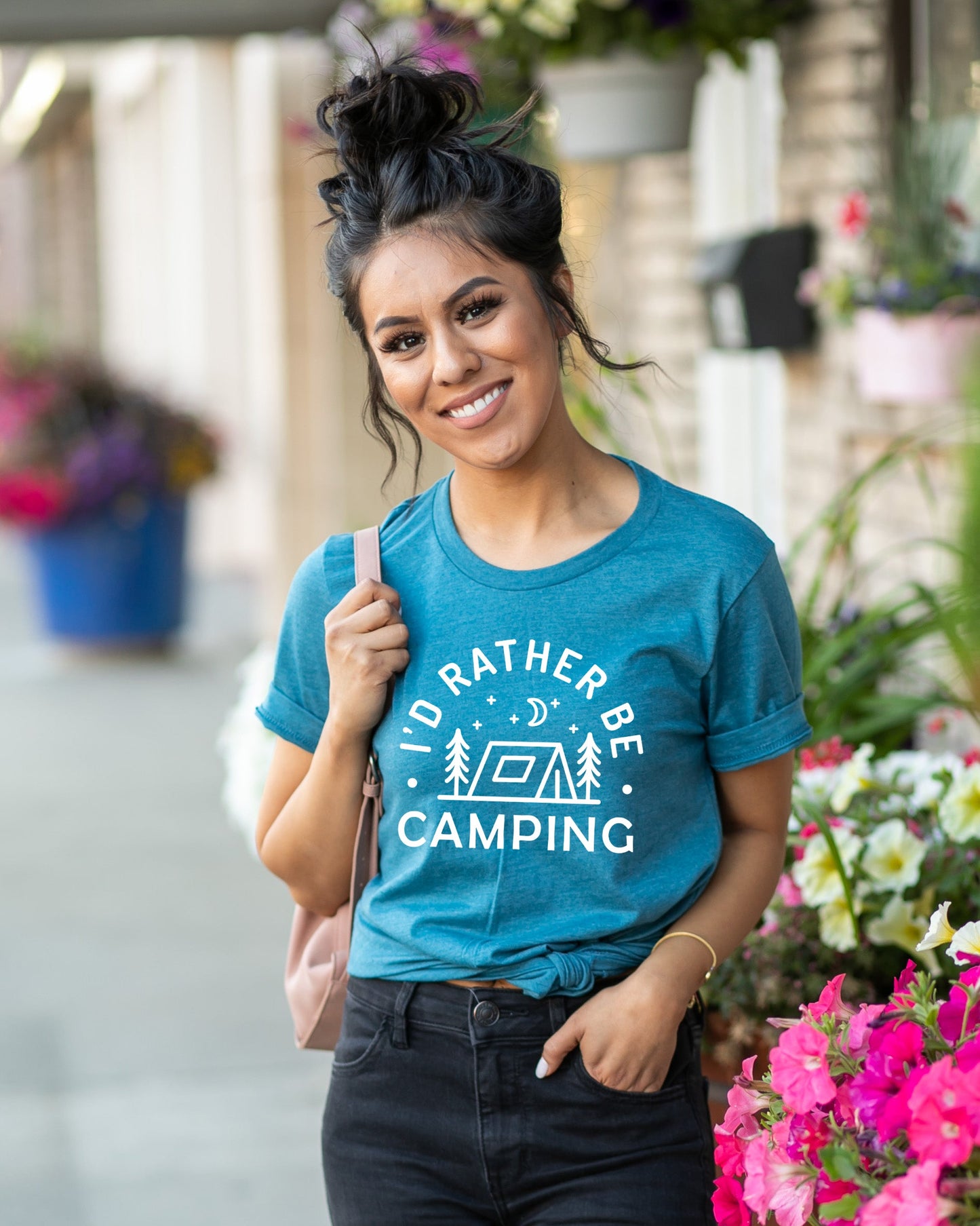 I'd Rather Be Camping Tent | Short Sleeve Graphic Tee