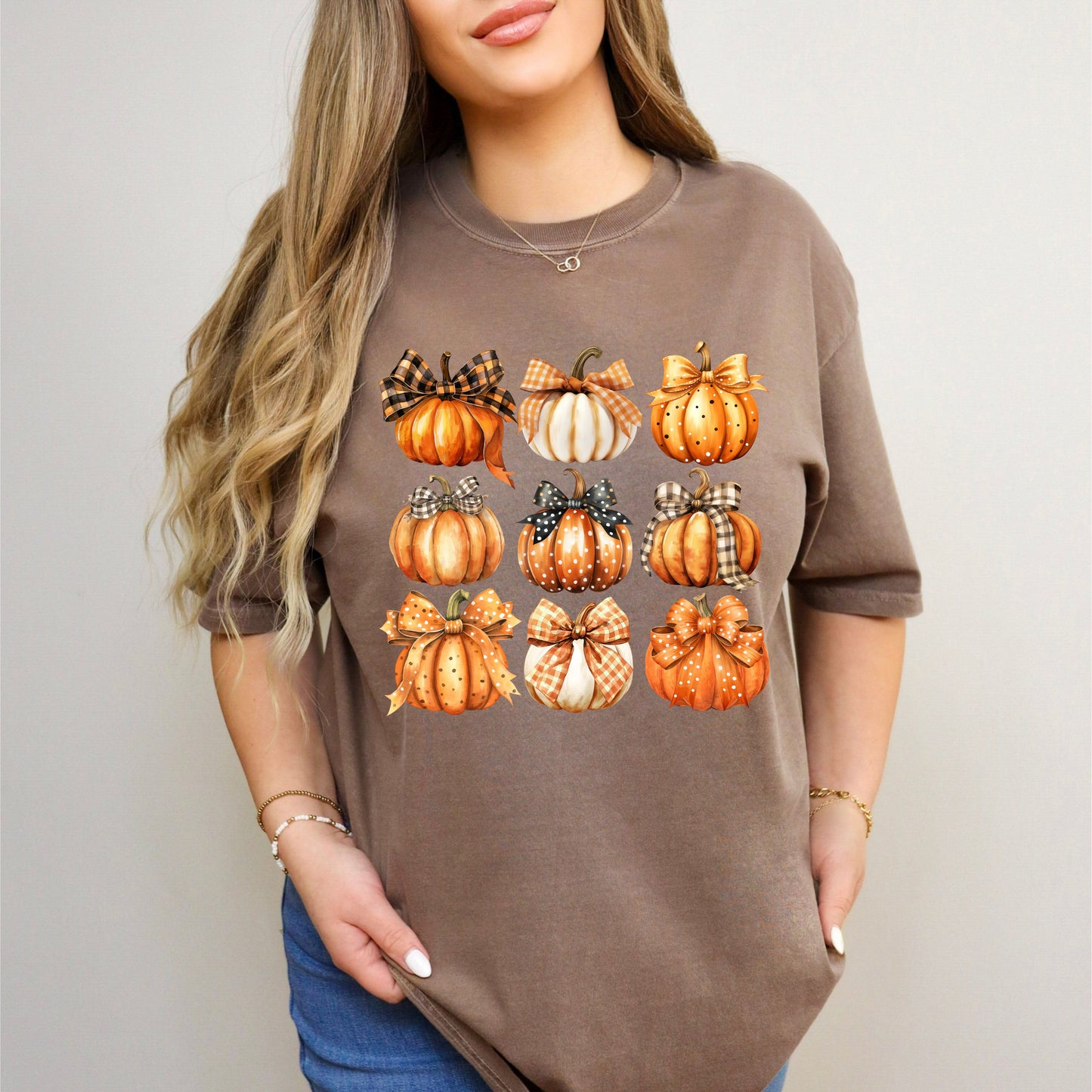 Coquette Fall Pumpkin Chart | Garment Dyed Tee