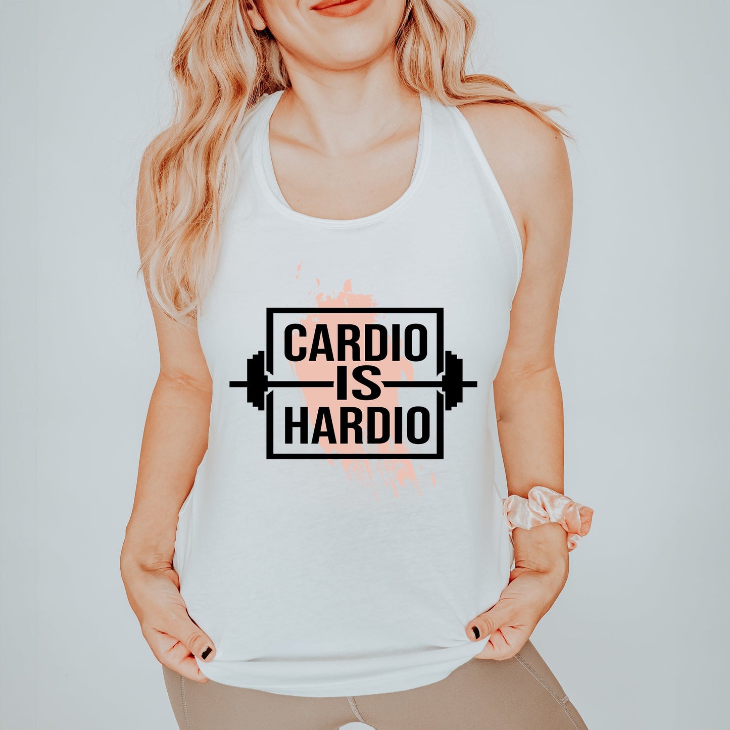 Cardio Is Hardio Weight | Racerback Tank