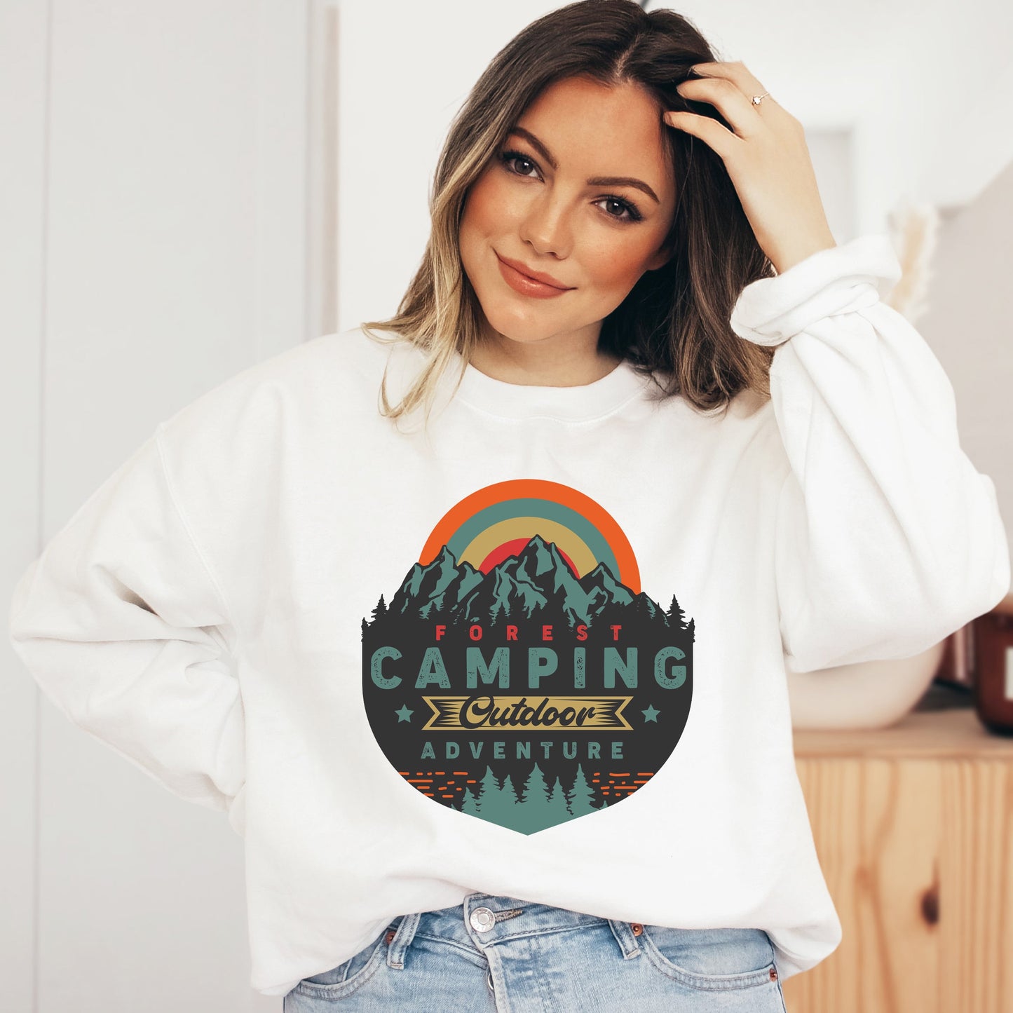 Forest Camping Badge | Sweatshirt