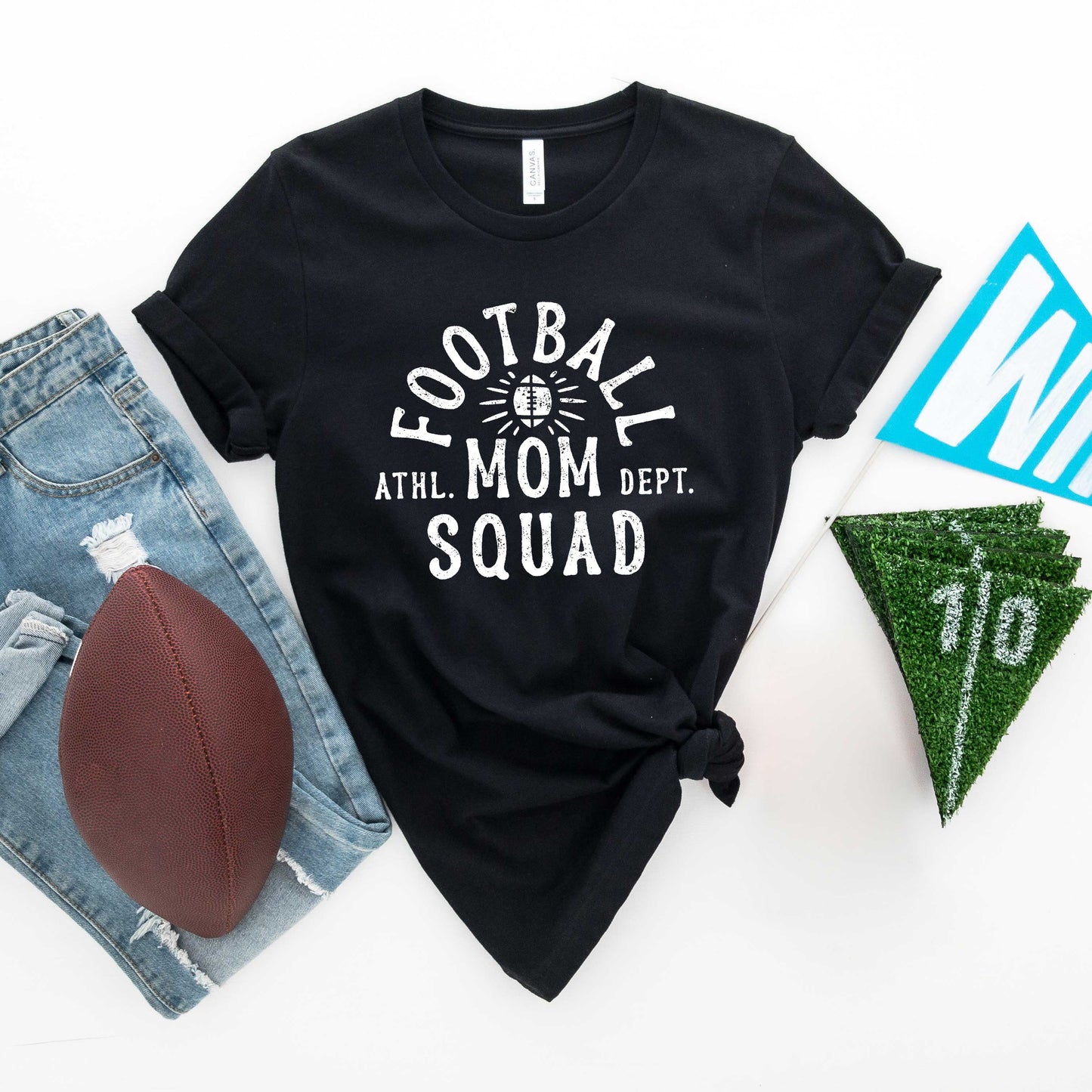 Football Mom Squad | Short Sleeve Graphic Tee