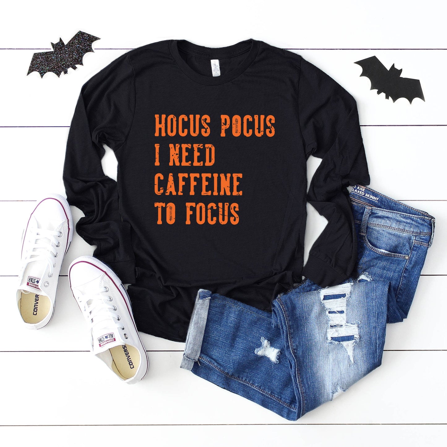 Hocus Pocus Caffeine | Long Sleeve Crew Neck