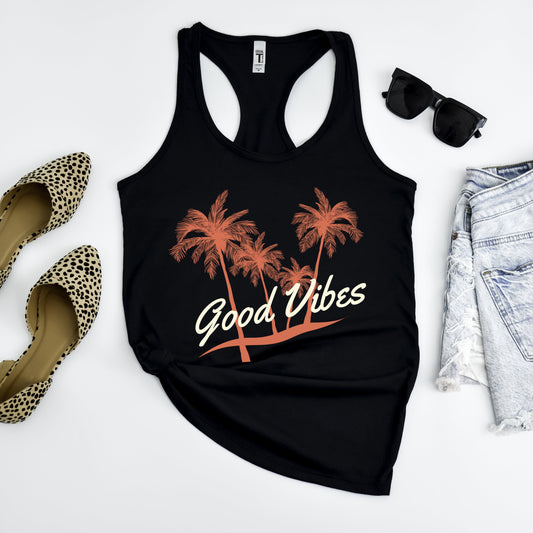 Good Vibes Palm Trees | Racerback Tank